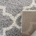 thumbnail image 6 of SAFAVIEH Fontana Hilda Geometric Shag Area Rug, Grey/Cream, 5'3" x 5'3" Round, 6 of 7