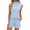 Sky Blue, variant on RMGVDSD Women's Summer 2 Piece Outfits Neck Tank Top High Waisted Shorts Loungewear Sets Fashion Casual Suit Women Shorts Sets Beachwear