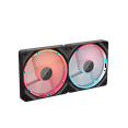 thumbnail image 3 of CORSAIR iCUE LINK LX140-R RGB 140mm PWM Reverse Fans Starter Kit - Reverse Fan Blade -  Dual Light Loops - Easy iCUE LINK Connectivity - Magnetic Dome Bearing, 3 of 9