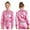 Pink, variant on Kids Girls Boys Jazz Modern Dance Disco Costume Metallic Bomber Jacket Coat Top Long Sleeve Zip Up Outerwear Purple 6