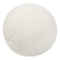 thumbnail image 4 of Luna Coussin Rond 12 Pouces Boule d'Accent Ivoire Blanc Boucle, 4 of 5
