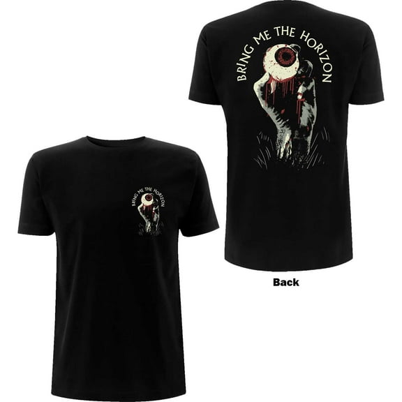 Bring Me The Horizon Unisex T-Shirt Zombie Eye (Back Print) (Small)