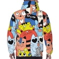 thumbnail image 7 of Haiem Funny Cats Patterned Men's Hoodie with Kangaroo Pocket - Ideal Pullover Sweatshirt for Daily Wear, Travel, and Home-XX-Large, 7 of 7