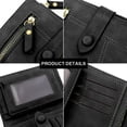 thumbnail image 3 of Small Wallet for Women Ladies PU Leather Card Holder Mini Compact Purse with Zipper Coin Pocket, 3 of 5