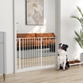 thumbnail image 2 of PawHut 30"- 45" Extra Wide Dog Gate with Double Locking System White, 2 of 10