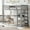 Gray, variant on Yoneston Twin Size Loft Bed with Storage Shelves, Wooden Twin Loft Bed Frame with Under-bed Desk for Boys Girls Teens Bedroom, White