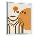 thumbnail image 2 of Designart Abstract Rainbow Sun and Moon In Earth Tones II FLOAT FRAME WALL ART, 2 of 4