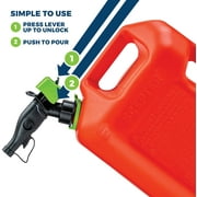 Scepter 5 Gallon Capacity Smart Control Dual Handle Gas Can, FSCG571EOC, Red Fuel Container