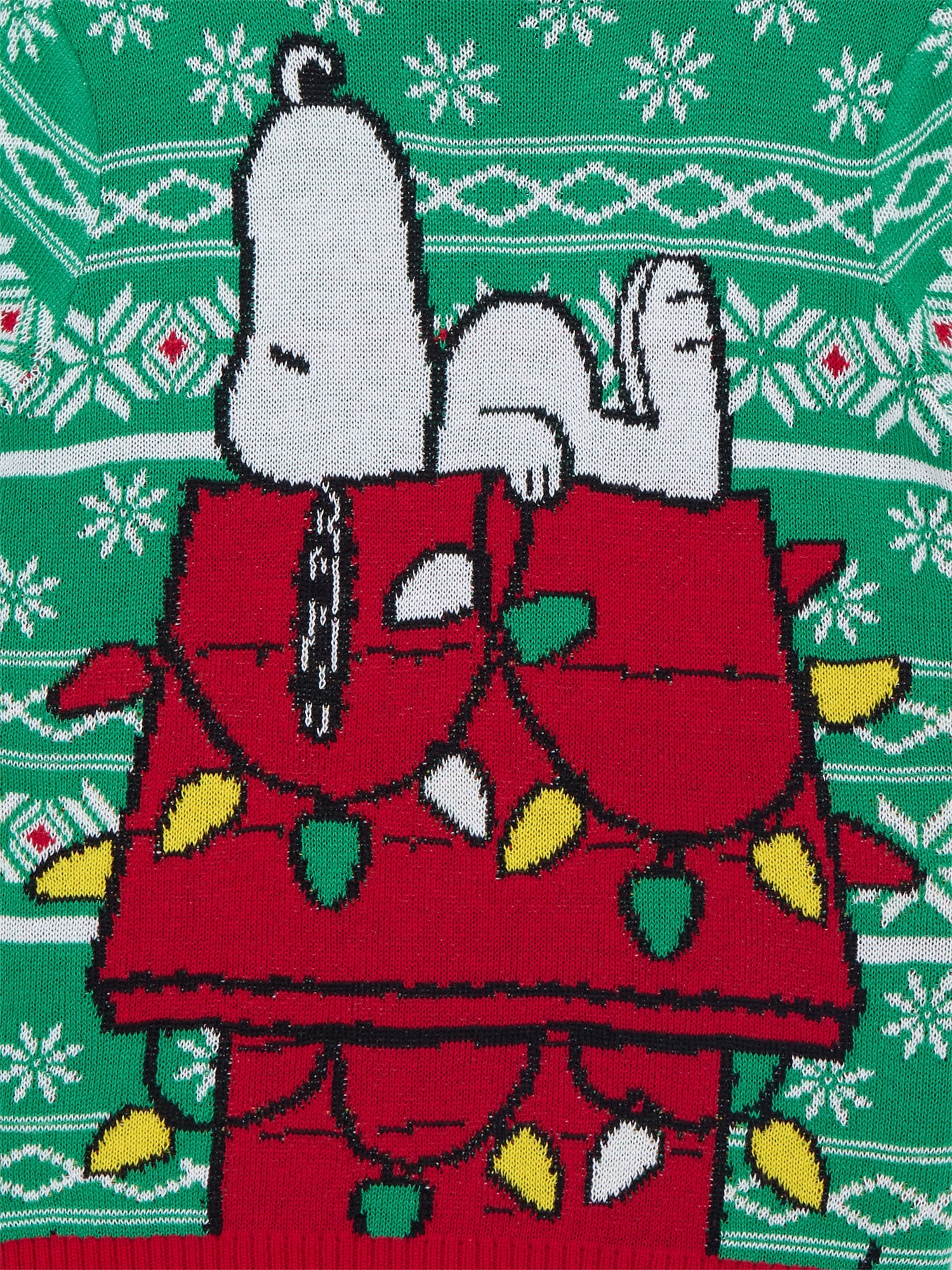 Peanuts Snoopy Little Boys and Big Boys Holiday Sweater, Sizes 4-18