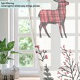 thumbnail image 4 of Yayeee Window Curtains Light Filtering 63"x42" Grommet Panel Pair Home Living Room Decor, Beige Christmas Plaid, 4 of 7