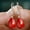 Red, variant on New 925 Silver Water Tear Drop Pearl Crystal Dangle Earrings For Womens Jewelry-White