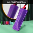 thumbnail image 5 of Funda de silicona resistente ZAXOP para planchas, rizadores y herramientas de calor (morado), 5 of 5