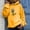 Yellow, variant on Tejiojio Womens Fall casual hoodie pullover women's animal print sweatshirt long sleeve sweat