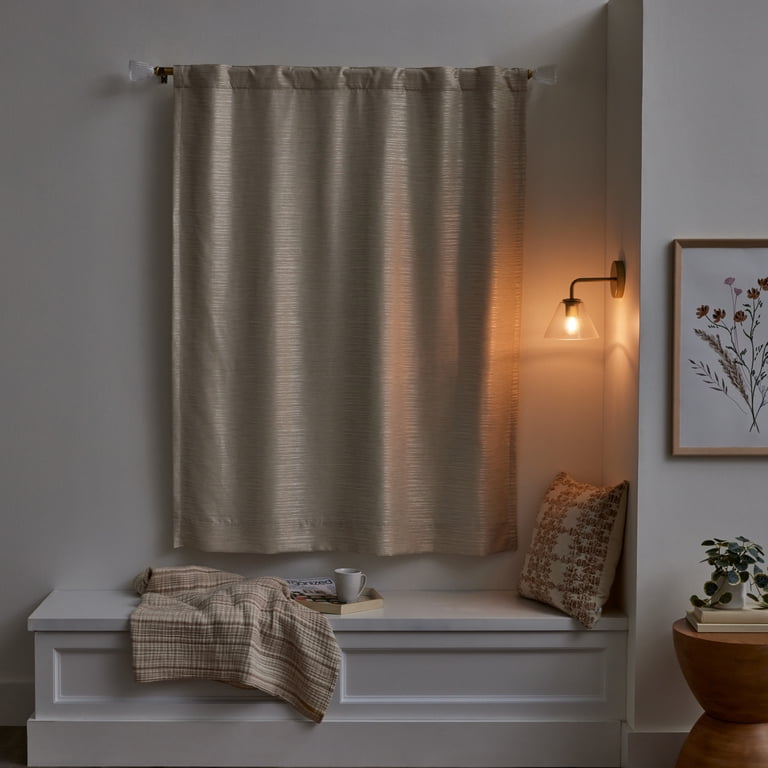 イマン　カーテン Better Homes & Gardens Striated Luxe Blackout Curtain, 1 Indoor