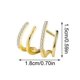 thumbnail image 2 of Pendientes con forma de garra Yashi 64510 dorado, 2 of 5