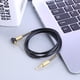 thumbnail image 2 of Tmvgtek Jack De 3,5 Mm Estéreo 1 M Cable De Audio Macho A Macho 90 Cable De Ángulo Recto (Negro), 2 of 6