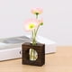 thumbnail image 1 of Florero de Cristal con Soporte de Madera perfecl Tubo de Ensayo, 1 of 7