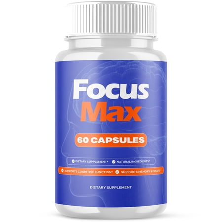 Focus Max Advanced Formula Brain Support Pills Maximum Strength Supplement FocusMax 60 Capsules