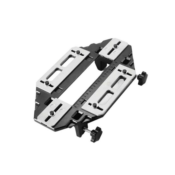 Speravity Localizador de agujeros de bisagra de puerta de cajón, abridor de agujeros ajustables, ranurado, placa de guía de posicionamiento, Accesorios para bloques patrón Speravity TO010859-01