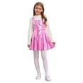 thumbnail image 2 of RUNQHUI Robe Évasée pour Filles Fête d'Anniversaire Robe à Bretelles Jupe Plissée Vêtements de Carnaval Rose 12, 2 of 6