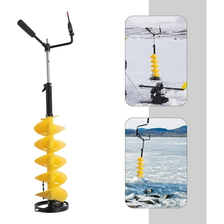 

Miumaeov 8 Cordless Ice Drill Auger Bit & Adjust Extension Rod Electric Drill Clips Set