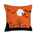 thumbnail image 5 of Holloyiver Halloween Pillow Covers, 18x18 inch Trick or Treat Pumpkin Ghost Throw Pillow Covers for Fall Halloween Decorations, Halloween Party Decorative Pillow Covers for Couch Sofa, 5 of 9