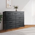 thumbnail image 6 of Dresser for Bedroom,9-Drawer Dresser for Nursery, Entryway, Closets,Tall Chest of Drawers with Steel Frame, Wood Top, 6 of 6