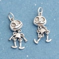 thumbnail image 2 of 1PCS s925 silver pendant, necklace bracelet accessories, vintage skull pendant keychain accessories for men women car key ring backpack wallet charms, 2 of 4