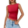 thumbnail image 2 of (2 pack) SUNBS Going Out Tank Tops for Women Cute Vacation Sleeveless Tops Y2K Spring Summer Fashion Outfit, 2 of 7