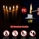 thumbnail image 2 of 12 velas cónicas sin llama, a pilas, LED, 2 of 6