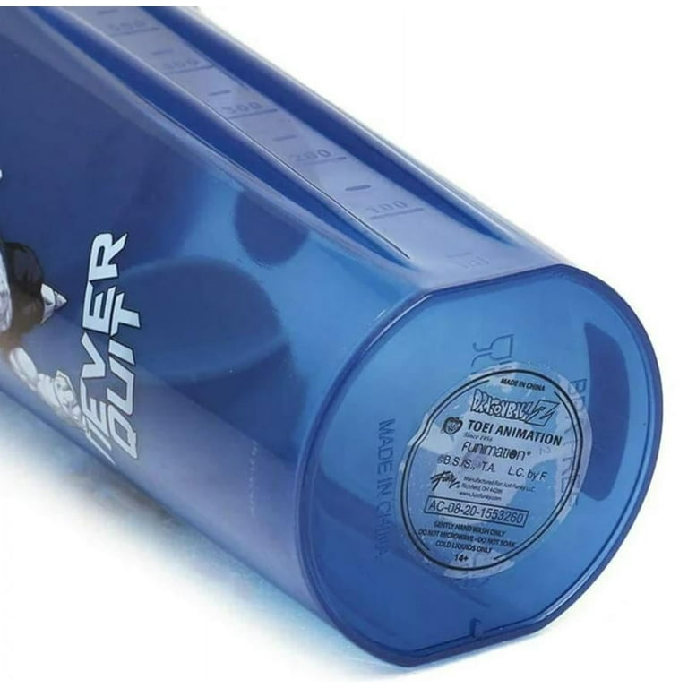 Official Licensed Dragon Ball Z Shaker Bottle for Protein Shakes 20 oz Blue  Vegeta Bottle