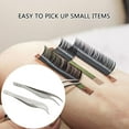 thumbnail image 2 of 5pcs Stainless Steel Tweezers Suitable for Eyebrow Splinters Removal Grooming Comfortable Grip, 2 of 8
