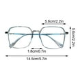 thumbnail image 4 of Blue Light Blocking Reading Glasses for Women Men Under $10, Fashion Retro Square Frames with HD Lenses - Anti Glare Computer Glasses, Lightweight PC & Metal Frame, Magnification3.5 Black, 4 of 6