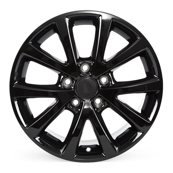 New 16 x 6.5 Inch Wheels for 2010–2018 Volkswagen Jetta, 16" Black Alloy Wheels Rims
