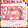 thumbnail image 6 of Neon Happy Birthday Backdrop 7Wx5H Feet Glow in The Dark Brick Wall Funny Graffiti Colorful Painting Splatter Polyester Fabric Modern Photography Backgrounds Photo Shoot Decor, 6 of 7