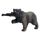 thumbnail image 5 of Figura de animal de juguete de oso realista, juguetes educativos de baño, simulación de aprendizaje animal Marron oscuro, 5 of 9