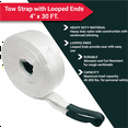 thumbnail image 6 of K-Tool KTI-73813 Tow Strap With Looped Ends 4" x 30ft. 40,000lbs, 6 of 10