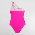 thumbnail image 6 of BSDJILFG One Shoulder Bikini for Women One Piece Swimsuit Sexy Bodysuit Slim Fit High Waist Cheeky Beach Summer Holiday Swimwear, 6 of 9
