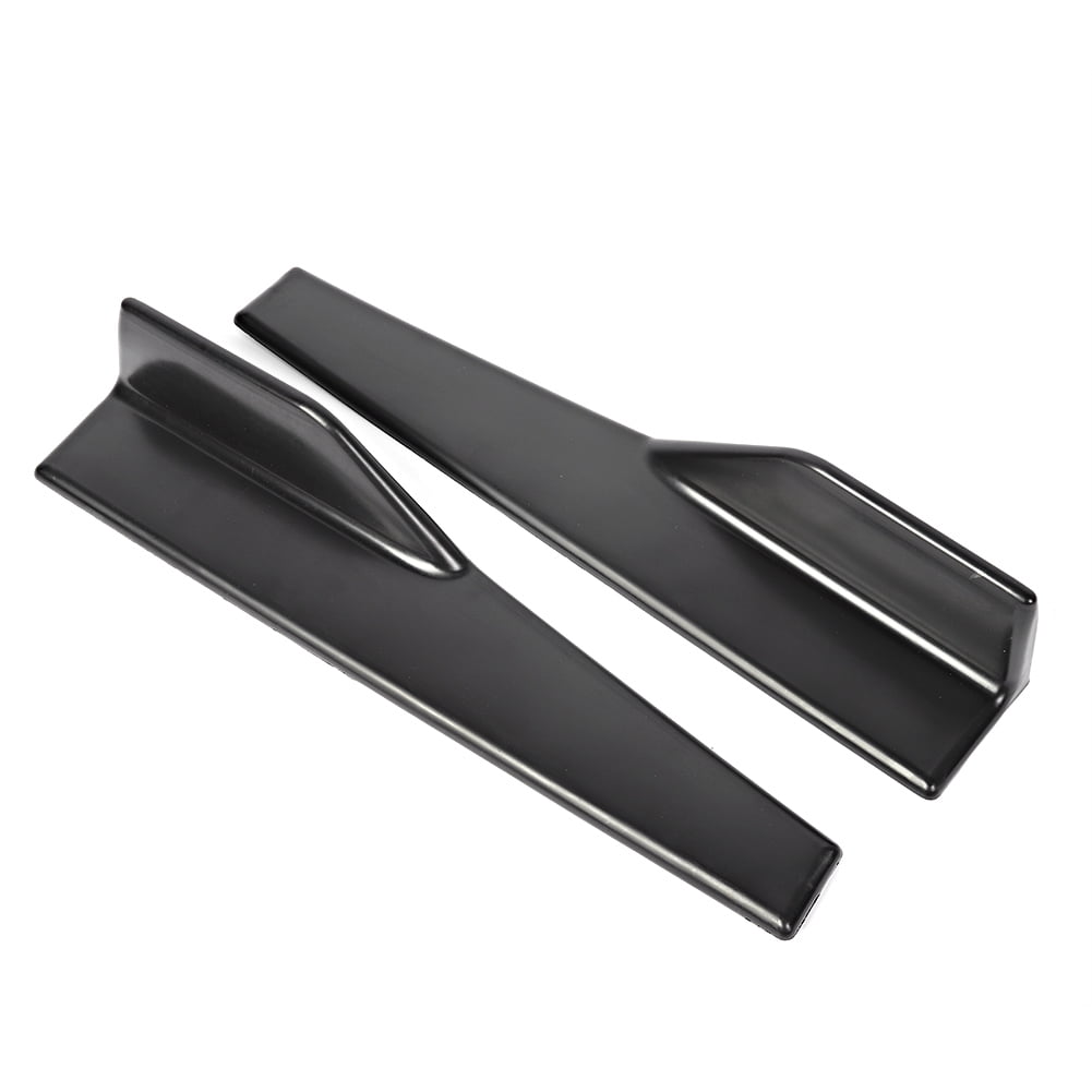 Universal Carbon Style Side Skirt Splitters | 23.5x4 Inch Rocker Panel Extensions | ABS Plastic