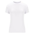 thumbnail image 5 of Women's Slim Fit Tops Short Sleeve Crew Neck Basic Tees Casual Going Out Tight Workout T-Shirts 2025 Summer, 5 of 7