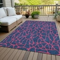thumbnail image 6 of Addison Rugs Chantille Indoor/Outdoor Transitional Geometric Navy Washable Rectangle Rug, 10' x 14', 6 of 6