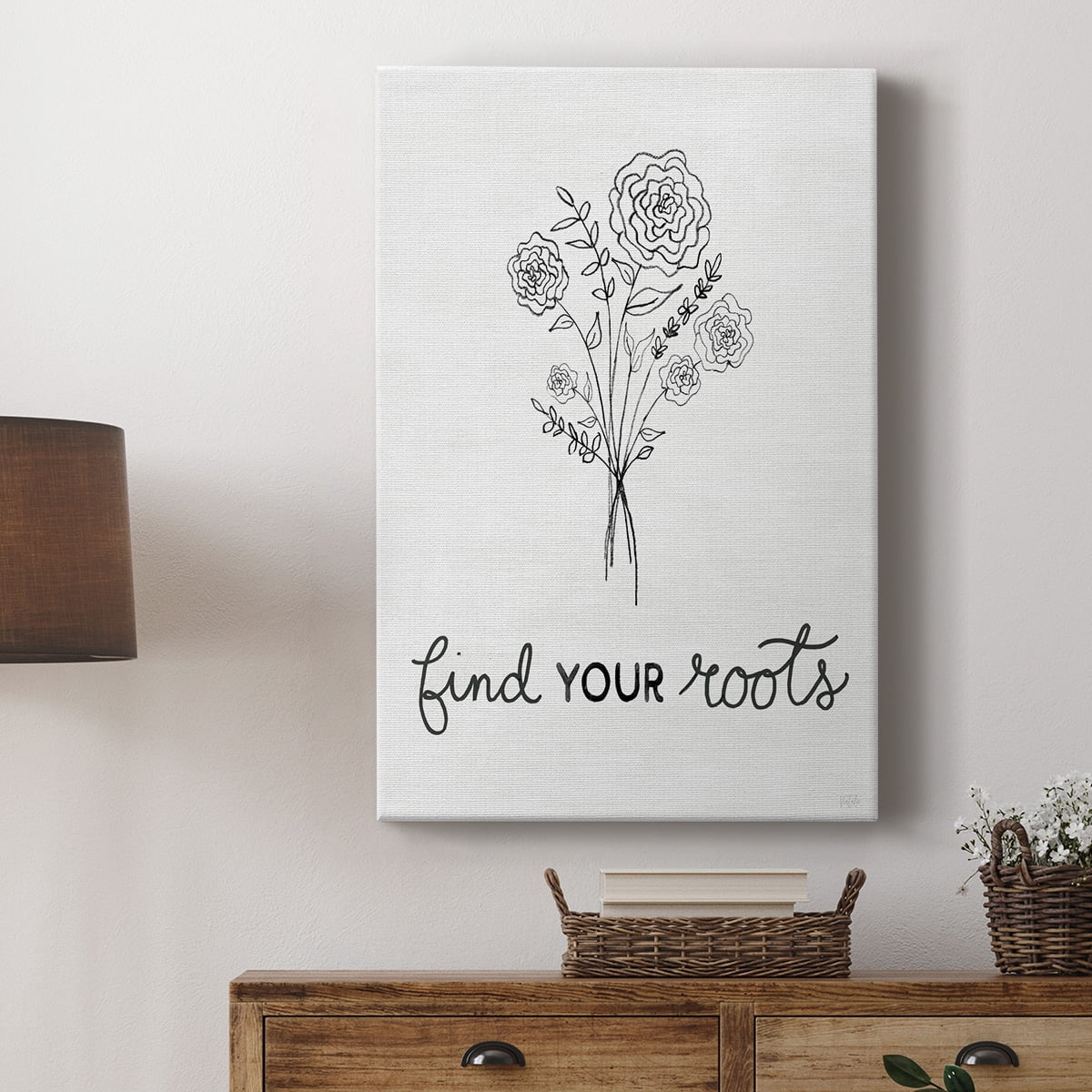 Find Your Roots Sketch Premium Gallery Wrapped Canvas - Ready to Hang