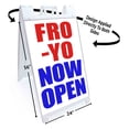thumbnail image 2 of Fro-Yo (24" X 36") Standard A-Frame Signicade, Includes Decal Applied To Stand, 2 of 4