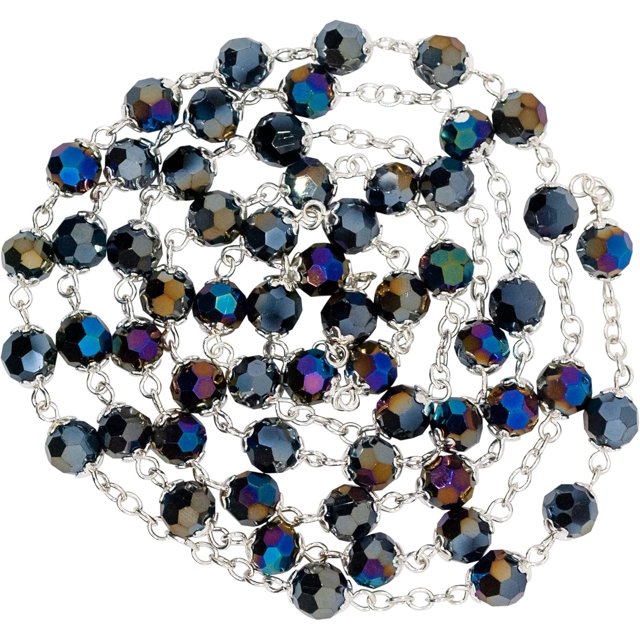 Venerare Glass Crystal Rosary Bead Strands | Pre-Linked Five Rosary Decades | Great Catholic Project | Add your Favorite Medal and Crucifix | First Communion and Confirmation Gift
