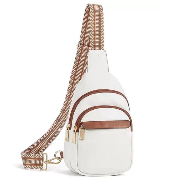 Trendy Leather Crossbody Bag For Women,Sling Bag with Adjustable Strap,Shoulder Handbag for Travel