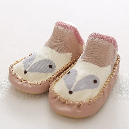 

Newborn Baby Cartoon Newborn Baby Girls Boys Anti-Slip Socks Slipper Shoes Boots Fragarn