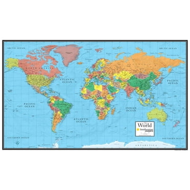 24x36 World Classic Elite Wall Map Laminated - Walmart.com