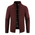 thumbnail image 2 of Vedolay Men's Cardigan Sweater Fall Cardigan Sweater Button Front Casual Knitwear Red,L, 2 of 4