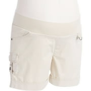 Maternity Demi-Panel Cuffed Utility Shorts