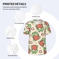 thumbnail image 3 of Uemuo Frog Hold Strawberry Print Mens Polo Shirts Baseball T-shirt Performance Short Sleeve Golf Shirt Moisture Wicking Athletic Casual Collared T-Shirt-Small, 3 of 7